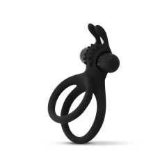   Easytoys Share Ring - wibrujący pierścień na penisa i jądra (czarny)