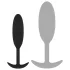EasyToys Heavy Fulfiller - korek analny 54 g - mały (czarny)
