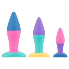 PMV20 Koda - zestaw korków analnych - różnokolorowe