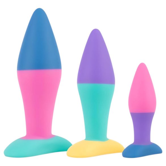 PMV20 Koda - zestaw korków analnych - różnokolorowe