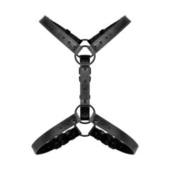 Bedroom Fantasies Max - body harness top (czarny) - S-XL