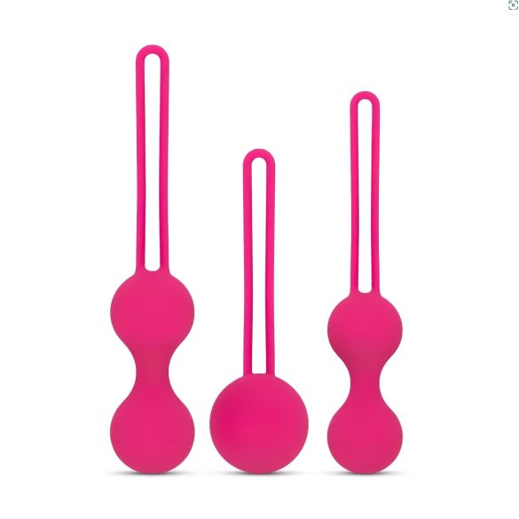 Easytoys LoveBalls - zestaw kulek gejszy - 3 części (różowy)