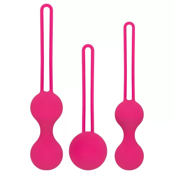 Easytoys - kulki gejszy - zestaw 3 sztuki - różowy