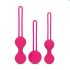 Easytoys LoveBalls - zestaw kulek gejszy - 3 części (różowy)