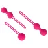 Easytoys - kulki gejszy - zestaw 3 sztuki - różowy