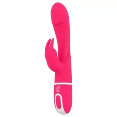   Easytoys - wibrator do punktu G i łechtaczki - silikon różowy