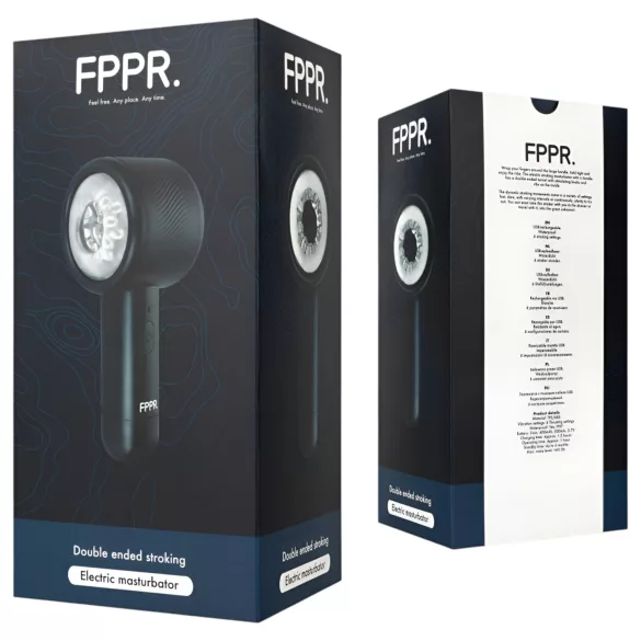 FPPR - masturbator męski akumulatorowy - ruch góra-dół - czarny