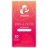 EasyGlide Ribs & Dots - prezerwatywy z wypustkami (10 szt.)