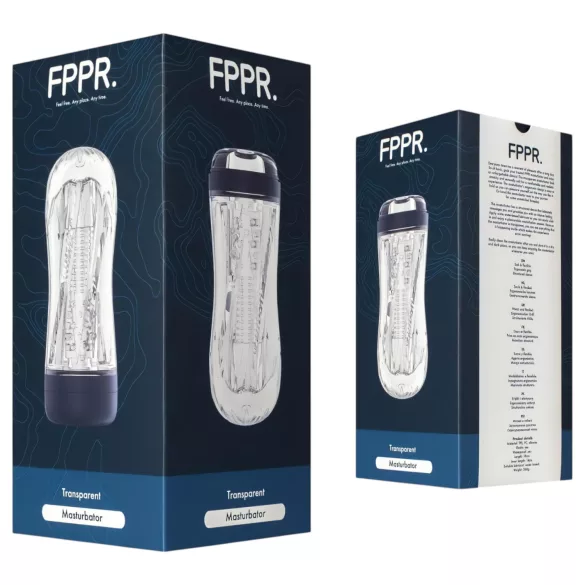 FPPR. - masturbator męski - spiralny - przezroczysty