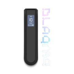 BLAQ - Akumulatorowy cyfrowy wibrator prętowy (czarny)
