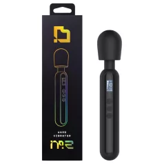 BLAQ - masażer wibracyjny cyfrowy duży - silikon czarny
