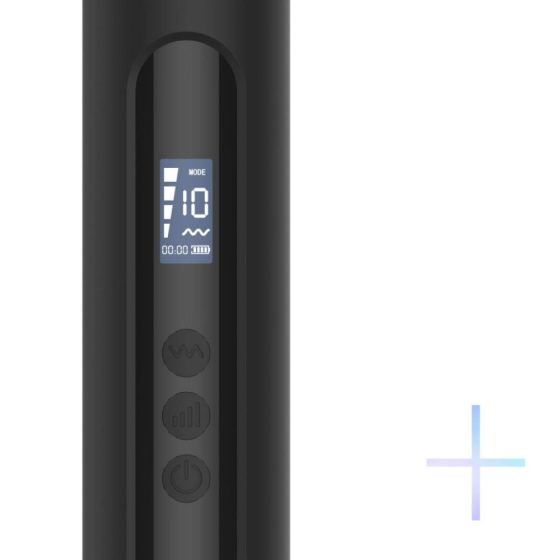 BLAQ - Akumulatorowy, wodoodporny wibrator z cyfrowym masażerem (czarny)
