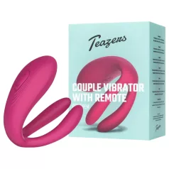   Teazers - wibrator dla par z 3 silnikami - silikon - różowy
