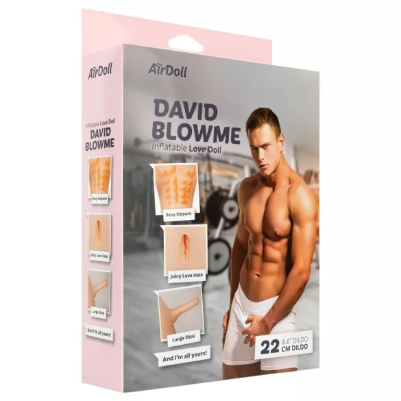 AirDoll David Blowme - dmuchany mężczyzna - naturalny kolor