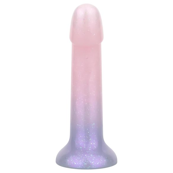 EasyToys Mermaid - dildo z brokatem - 15 cm - różowy