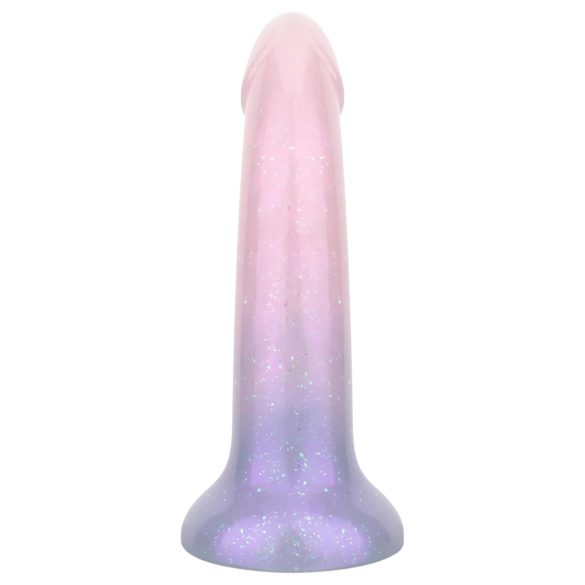 EasyToys Mermaid - dildo z brokatem - 15 cm - różowy