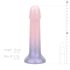 EasyToys Mermaid - dildo z brokatem - 15 cm - różowy