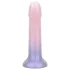 EasyToys Mermaid - dildo z brokatem - silikon - 19 cm - różowy