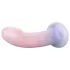EasyToys Mermaid - dildo z brokatem - silikon - 19 cm - różowy