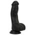 Easytoys - realistyczny długi z jądrami - 12 cm (czarny)