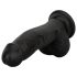 Easytoys - realistyczny długi z jądrami - 12 cm (czarny)
