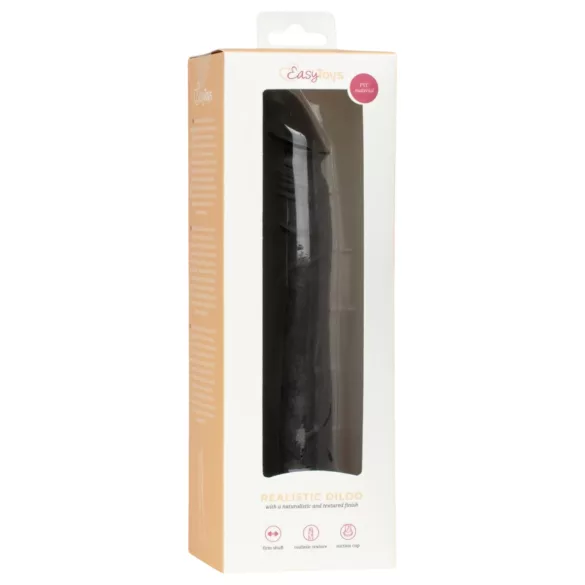 EasyToys - realistyczny dildo - 17,5 cm (czarny)