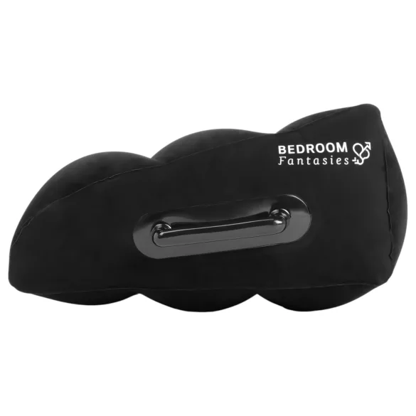 Bedroom Fantasies - poduszka do seksu dmuchana z uchwytami - czarna