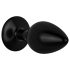 / Easytoys Anal Collection - Korek analny z kamieniem - S (czarny)