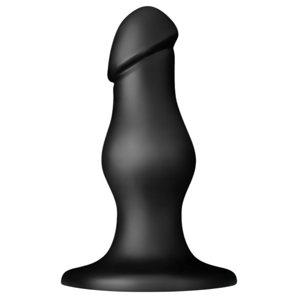 Czarny BUTTR FIM-92 - przyssawkowy anal dildo