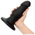 Czarny BUTTR FIM-92 - przyssawkowy anal dildo