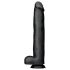 BUTTR Dingo: olbrzymi realistyczny dildo - 43 cm (czarny)