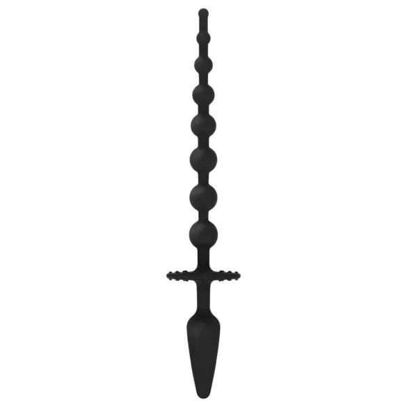 EasyToys - korek analny 2w1 - silikon - czarny
