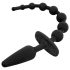 EasyToys - 2w1 korek analny (czarny)