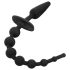 EasyToys - 2w1 korek analny (czarny)