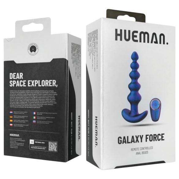 Hueman Galaxy Force - fioletowy analny wibrator z radiowym sterowaniem