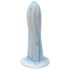 Ylva & Dite Prickly Pear - nakrapiany dildo (biało-niebieski)