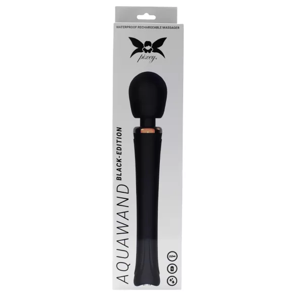 Pixey Aquawand - wodoodporny masażer wibracyjny (czarny)