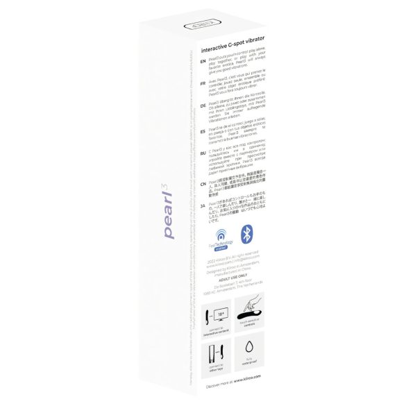 Kiiroo Pearl 3 - wibrator do punktu G interaktywny - silikonowy fioletowy