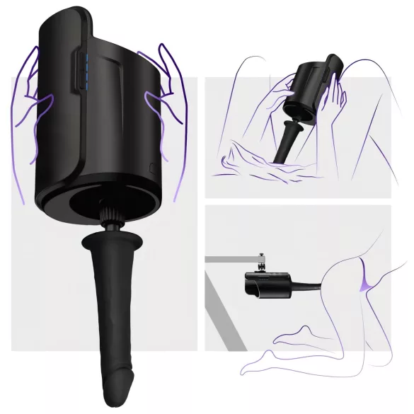Kiiroo Keon - adapter do dilda - czarny