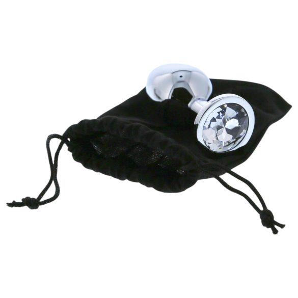 Gleaming Love - korek analny - metalowy - srebrny