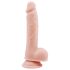 Mr. Dixx 7.6 - Przyssawkowy dildo z jądrami - Naturalny (19,5 cm)