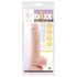 Mr. Dixx 7.6 - dildo z jądrami na przyssawce - realistyczny beżowy 19,5 cm