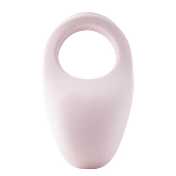 Vivre Bibi - ładowalny wibrujący pierścień na penisa (różowy)