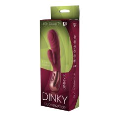   Dinky Jimmy K. Duo - akumulatorowy wibrator z różdżką (bordowy)