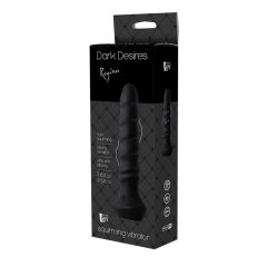   Dark Desires Regina - ładowalny, zwijany wibrator analny (czarny)