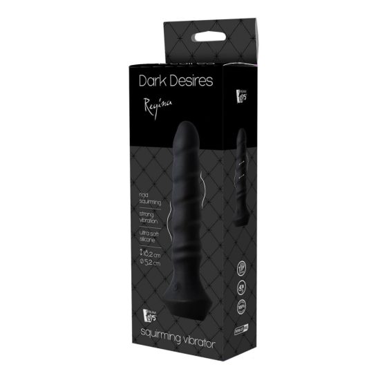 Dark Desires Regina - ładowalny, zwijany wibrator analny (czarny)