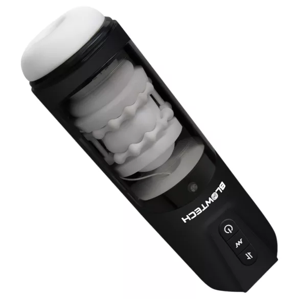 Dreamtoys Blowtech - wibrujący, ruchomy masturbator (czarny)