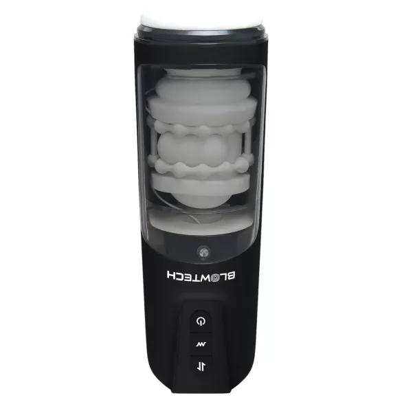 Dreamtoys Blowtech - wibrujący, ruchomy masturbator (czarny)