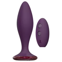 Glam - analny wibrator z pilotem (fioletowy)