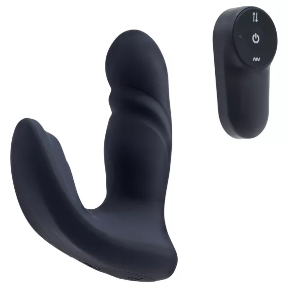 Dreamtoys Pulz - wbijający (pulsujący) wibrator analny z pilotem (niebieski)